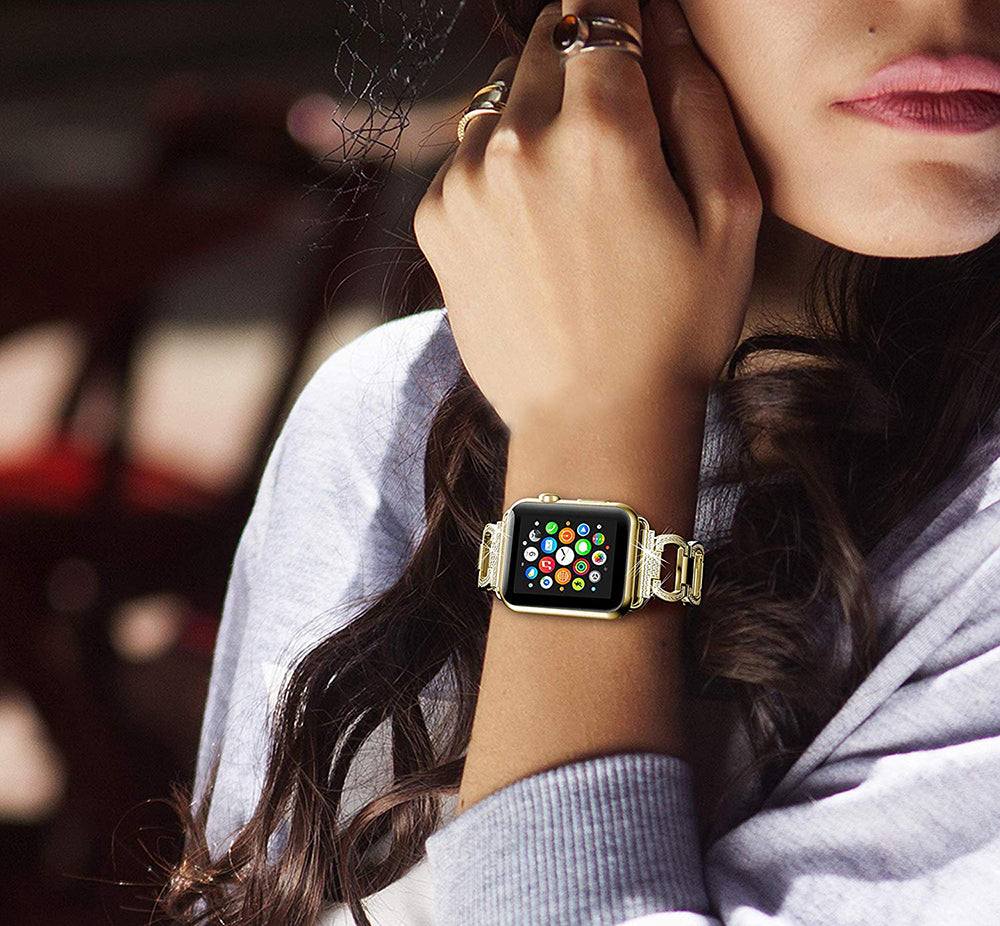 Metal Diamond Bracelet for Apple Watch - Premium Apple Watch Accessories from Dressmycell.com - Just $28.00! Shop now at Dressmycell.com Metal Diamond Bracelet for Apple Watch - Premium Apple Watch Accessories from Dressmycell.com - Just $28.00! Shop now at Dressmycell.com